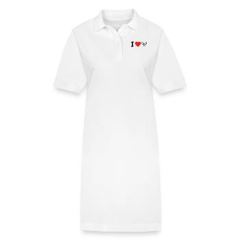 J'adore TENNIS .png - Robe polo bio PAIGER Stanley/Stella Femme - blanc - Devant