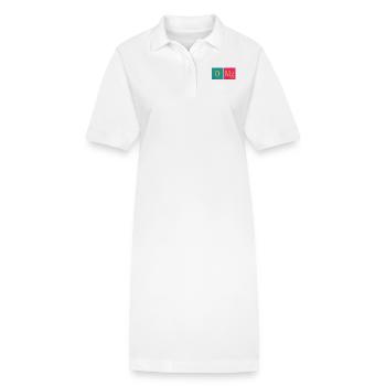 Oh mon dieu - Robe polo bio PAIGER Stanley/Stella Femme - blanc - Devant