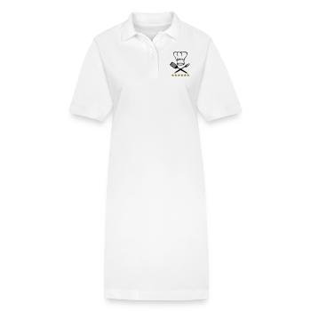 cuisinier - Robe polo bio PAIGER Stanley/Stella Femme - blanc - Devant