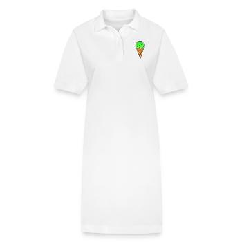 Cactus Ice Cream - Stanley/Stella Frauen Bio-Polokleid PAIGER - Weiß - Vorne