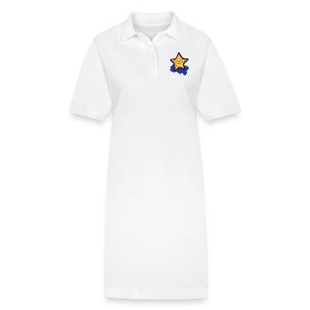 Stern auf einer Wolke - Stanley/Stella Frauen Bio-Polokleid PAIGER - Weiß - Vorne