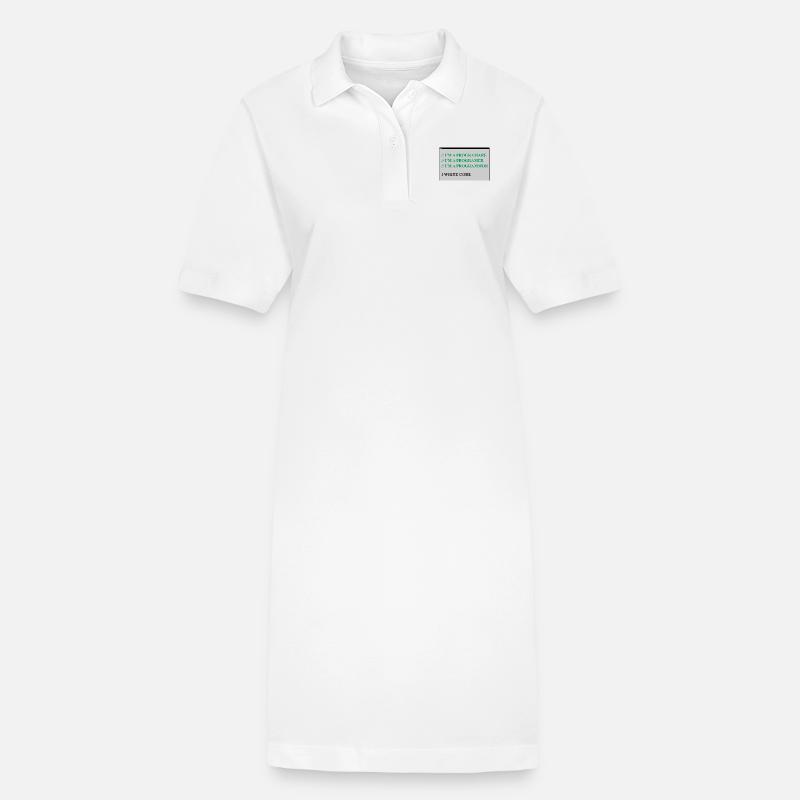 Computer - Stanley/Stella Frauen Bio-Polokleid PAIGER - Weiß