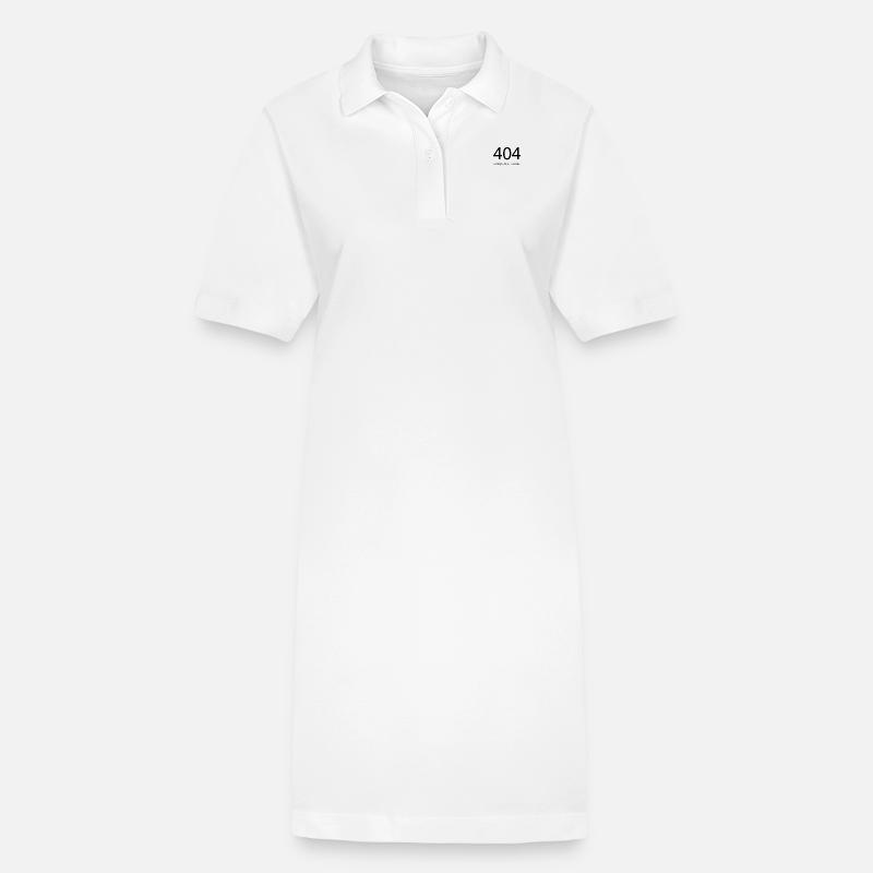 Computer IT Programmer Coder Gift Idea - Stanley/Stella PAIGER Organic Women’s Polo Dress - white