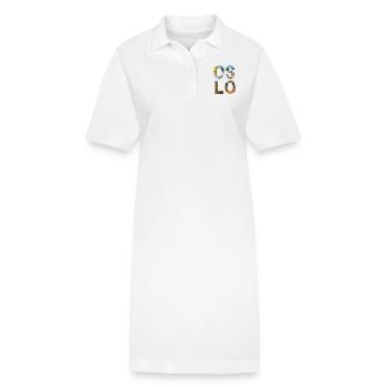 Oslo, Norway - Stanley/Stella PAIGER Organic Women’s Polo Dress - white - Front