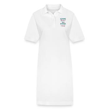 Femme brave femme pilates - Robe polo bio PAIGER Stanley/Stella Femme - blanc - Devant