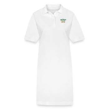 Mein geheimer Garten Mon jardin secret - Robe polo bio PAIGER Stanley/Stella Femme - blanc - Devant
