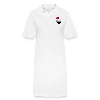 Irak - Robe polo bio PAIGER Stanley/Stella Femme - blanc - Devant