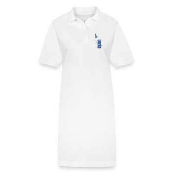 Orgueil honduriens, design vertical - Robe polo bio PAIGER Stanley/Stella Femme - blanc - Devant