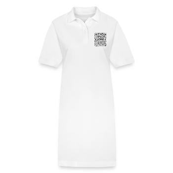 Berühren Sie etwas Graserdung - Stanley/Stella Frauen Bio-Polokleid PAIGER - Weiß - Vorne