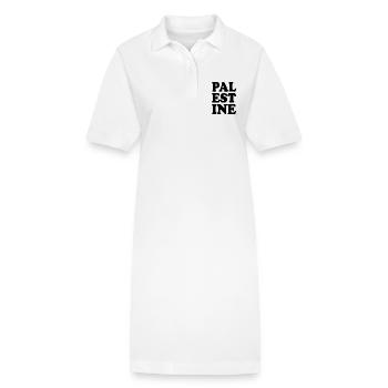 Palestine - Robe polo bio PAIGER Stanley/Stella Femme - blanc - Devant