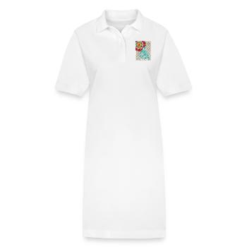 Thai Guerrier Regarder le soleil - Robe polo bio PAIGER Stanley/Stella Femme - blanc - Devant
