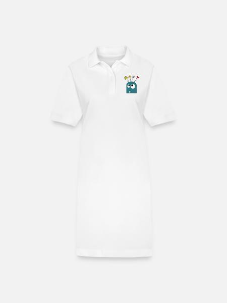 crazy - Stanley/Stella Frauen Bio-Polokleid PAIGER - Weiß