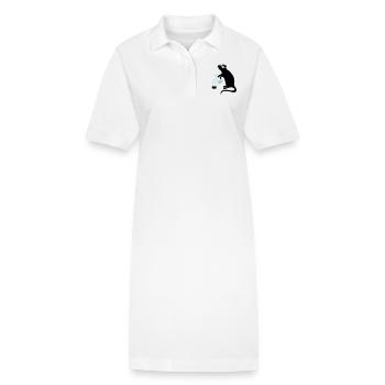 rat de laboratoire - Robe polo bio PAIGER Stanley/Stella Femme - blanc - Devant