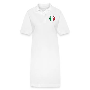 Countryball pays Patrie Italie - Robe polo bio PAIGER Stanley/Stella Femme - blanc - Devant