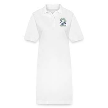Numéro / Deux / 2 / Anniversaire / Deuxième / Numéro - Robe polo bio PAIGER Stanley/Stella Femme - blanc - Devant