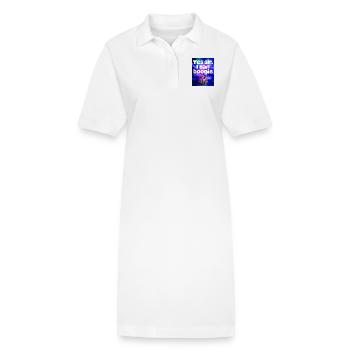 Ja, Sir, ich kann Boogie - Stanley/Stella Frauen Bio-Polokleid PAIGER - Weiß - Vorne