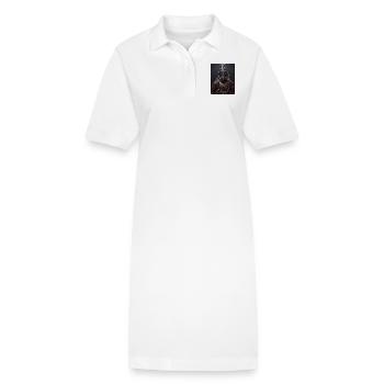 Plongeur Dystopique - Robe polo bio PAIGER Stanley/Stella Femme - blanc - Devant