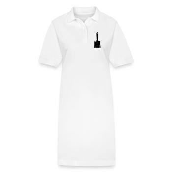 Pinceau pour logo - Robe polo bio PAIGER Stanley/Stella Femme - blanc - Devant