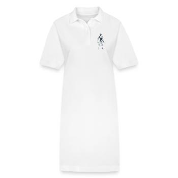 Robot de combat blanc de science-fiction - Robe polo bio PAIGER Stanley/Stella Femme - blanc - Devant