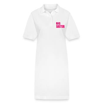 Big sister - Stanley/Stella PAIGER Organic Women’s Polo Dress - white - Front