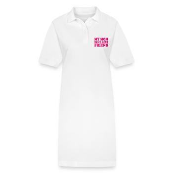 my mom is my best friend - Robe polo bio PAIGER Stanley/Stella Femme - blanc - Devant