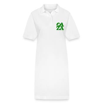 Gaza - Stanley/Stella PAIGER Organic Women’s Polo Dress - white - Front