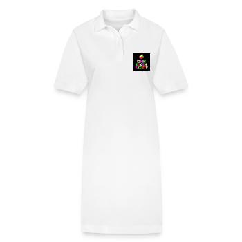 Einig gegen rechts - Stanley/Stella Frauen Bio-Polokleid PAIGER - Weiß - Vorne