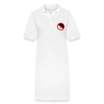 Contre la droite, contre les nazis - Robe polo bio PAIGER Stanley/Stella Femme - blanc - Devant