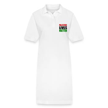 palestine lives matter - Stanley/Stella Frauen Bio-Polokleid PAIGER - Weiß - Vorne