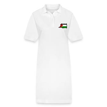 Palestine - Robe polo bio PAIGER Stanley/Stella Femme - blanc - Devant