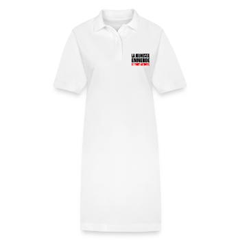 Fuck the National Front - Stanley/Stella PAIGER Organic Women’s Polo Dress - white - Front