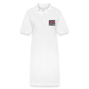 adult human female - Robe polo bio PAIGER Stanley/Stella Femme - blanc - Devant