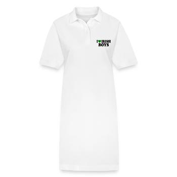 I love irish boys - Stanley/Stella Frauen Bio-Polokleid PAIGER - Weiß - Vorne