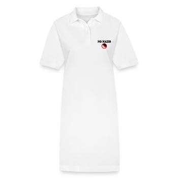 Pas de nazis - Robe polo bio PAIGER Stanley/Stella Femme - blanc - Devant