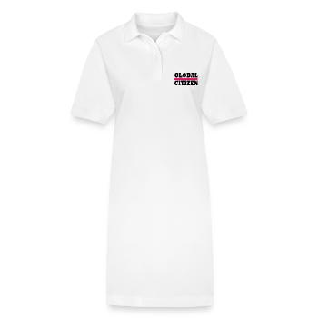 global citizen - Robe polo bio PAIGER Stanley/Stella Femme - blanc - Devant