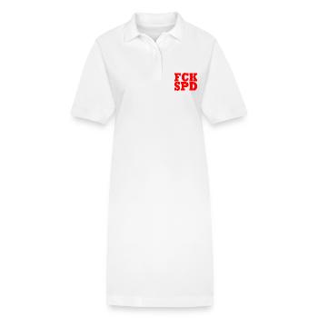 Fck spd - Stanley/Stella Frauen Bio-Polokleid PAIGER - Weiß - Vorne