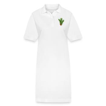 branche de pin - Robe polo bio PAIGER Stanley/Stella Femme - blanc - Devant