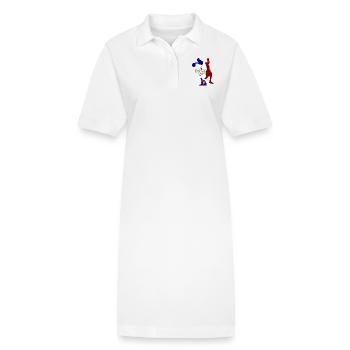 basket is my life - Stanley/Stella PAIGER Organic Women’s Polo Dress - white - Front