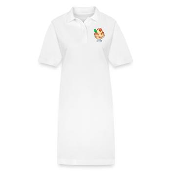 Crème glacée, crème glacée, crème glacée, crème glacée, boule, crème glacée, sundae - Robe polo bio PAIGER Stanley/Stella Femme - blanc - Devant