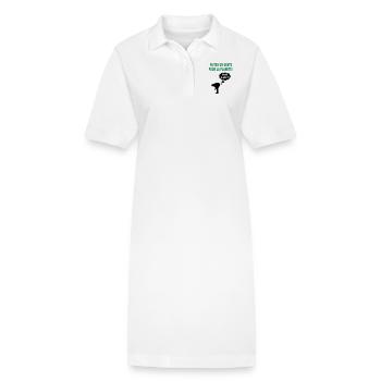 humour écolo - Robe polo bio PAIGER Stanley/Stella Femme - blanc - Devant
