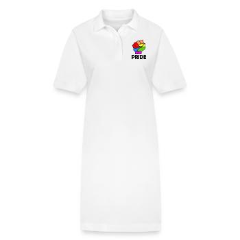 Pride - Stanley/Stella Frauen Bio-Polokleid PAIGER - Weiß - Vorne