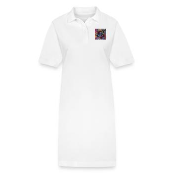 Camera Colorful - Stanley/Stella PAIGER Organic Women’s Polo Dress - white - Front