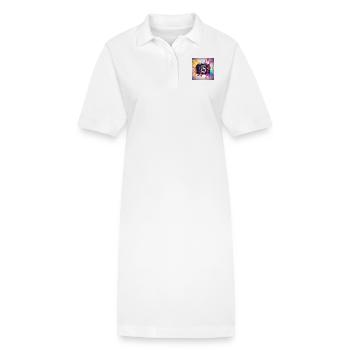 Kamera bunt - Stanley/Stella Frauen Bio-Polokleid PAIGER - Weiß - Vorne