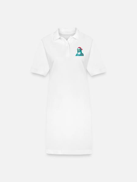 Cool Lisa - Stanley/Stella Frauen Bio-Polokleid PAIGER - Weiß