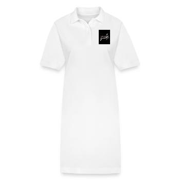 Tu es ma reine - Robe polo bio PAIGER Stanley/Stella Femme - blanc - Devant