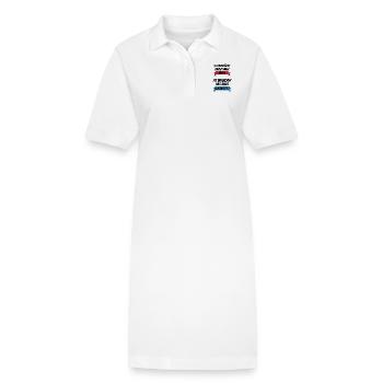 Ich verwöhne meine Enkel nicht Sie brauchen das - Stanley/Stella Frauen Bio-Polokleid PAIGER - Weiß - Vorne