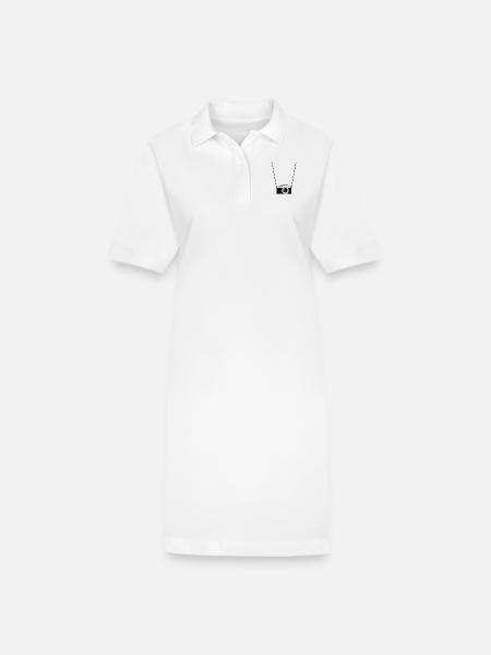 Kamera - Stanley/Stella Frauen Bio-Polokleid PAIGER - Weiß