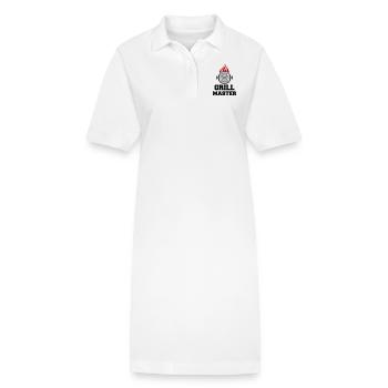 Grill Master BBQ - Stanley/Stella PAIGER Organic Women’s Polo Dress - white - Front
