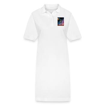 Astronaut - Stanley/Stella Frauen Bio-Polokleid PAIGER - Weiß - Vorne