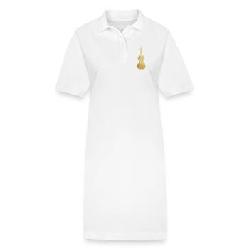 Bratsche, Viola (Vintage Goldgelb) - Stanley/Stella Frauen Bio-Polokleid PAIGER - Weiß - Vorne